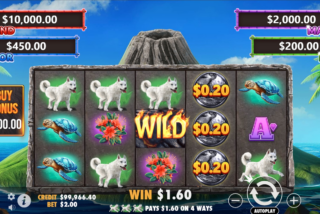 Kemenangan di permainan dasar slot Volcano Goddess