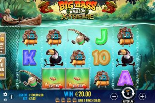 Kemenangan dalam permainan dasar Big Bass Amazon Xtreme