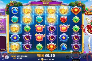 Kemenangan dasar dalam slot Starlight Christmas