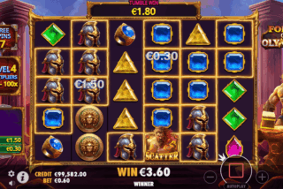 Kemenangan di fitur Free Spins