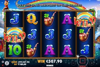 Menang di mesin slot Leprechaun Carol