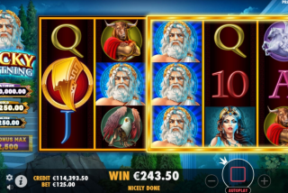 Kemenangan di slot Lucky Lightning