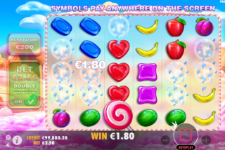 Kemenangan besar di permainan slot Sweet Bonanza