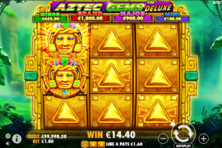 Kemenangan yang mencakup 2 simbol Wild bertumpuk