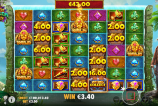 Menang dengan salah satu fitur bonus permainan