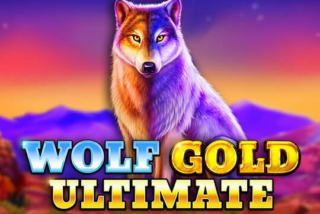 Wolf Gold Ultimate dengan latar ngarai dan langit berbintang